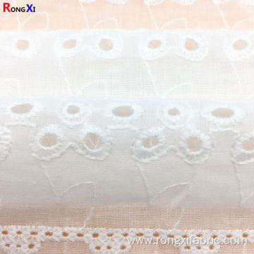 Plastic organic Cotton Embroidery Fabric